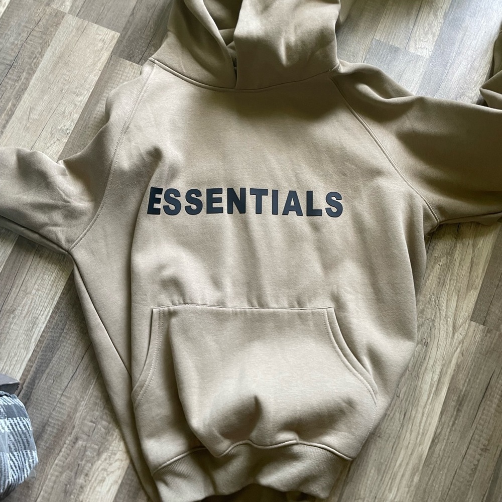 Brown essentials hoodie